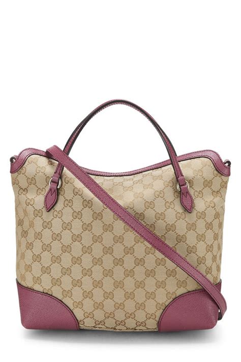 Gucci Pink Original GG Canvas Bree Handbag QFB196JY0B005 